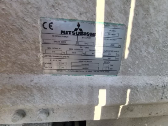 electric forklift MITSUBISHI