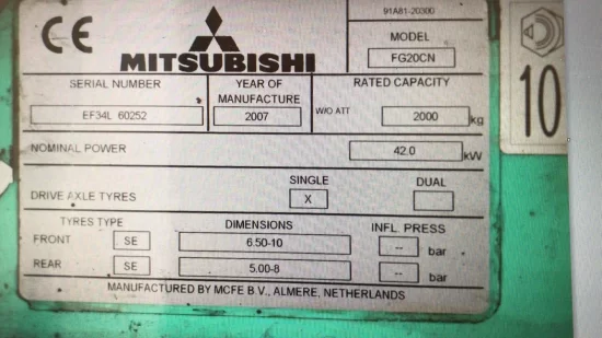 LPG forklift MITSUBISHI