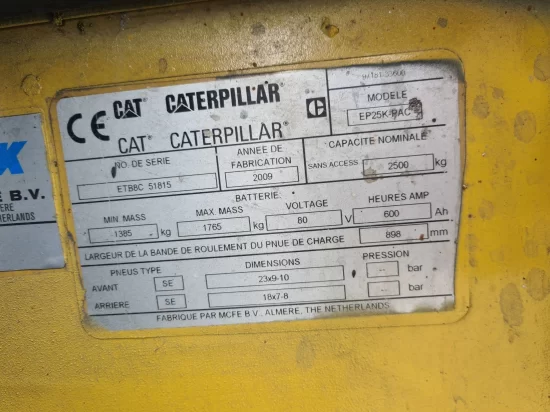 electric forklift CATERPILLAR