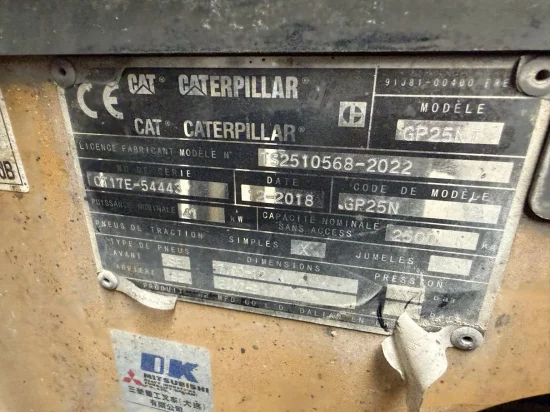LPG forklift CATERPILLAR