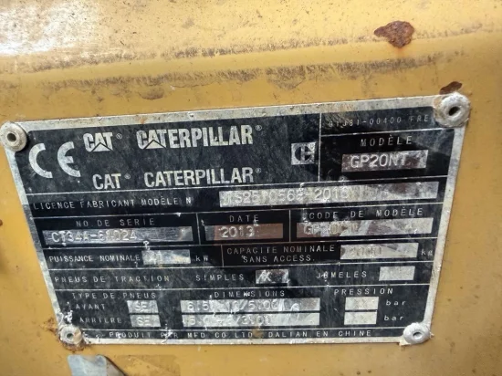 LPG forklift CATERPILLAR