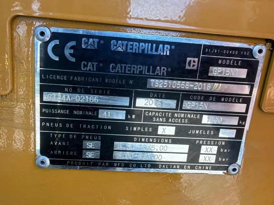 LPG forklift CATERPILLAR