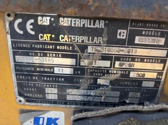 LPG forklift CATERPILLAR