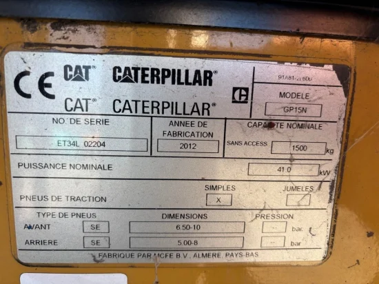LPG forklift CATERPILLAR