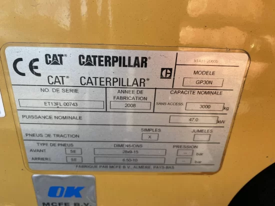 LPG forklift CATERPILLAR