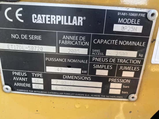 LPG forklift CATERPILLAR