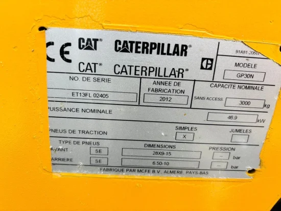 LPG forklift CATERPILLAR