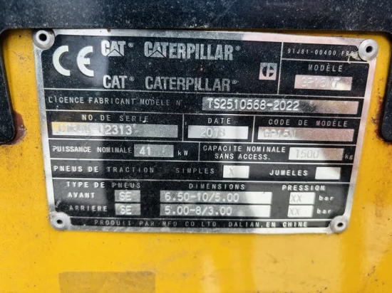LPG forklift CATERPILLAR