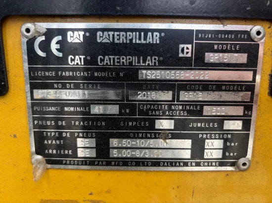 LPG forklift CATERPILLAR