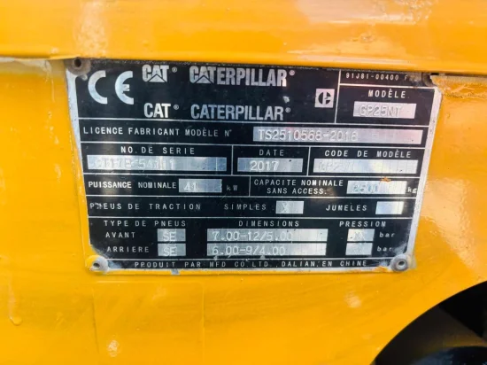 LPG forklift CATERPILLAR