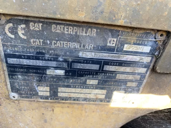 LPG forklift CATERPILLAR