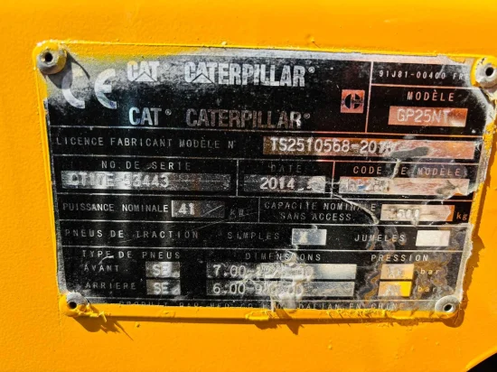 LPG forklift CATERPILLAR